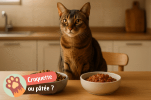 Lire la suite à propos de l’article Croquette ou pâtée pour chat : Quel est le meilleur choix ?