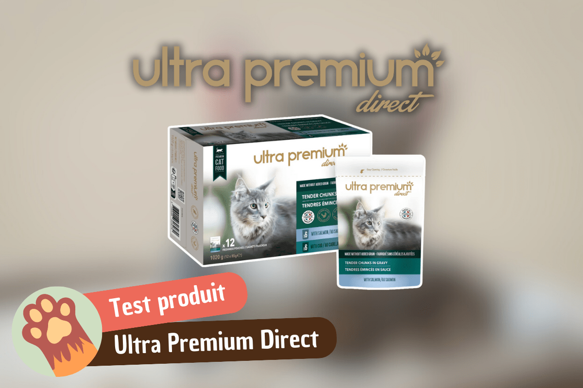 You are currently viewing [TEST PRODUIT] Avis pâtée chat Ultra Premium Direct : Tendres éminces en sauce Cabillaud et Saumon