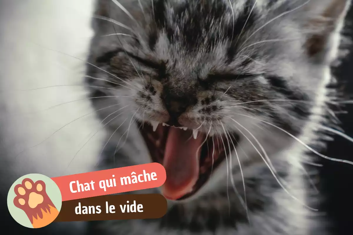 You are currently viewing Mon chat mâche dans le vide : bénin, douloureux ou urgent ?