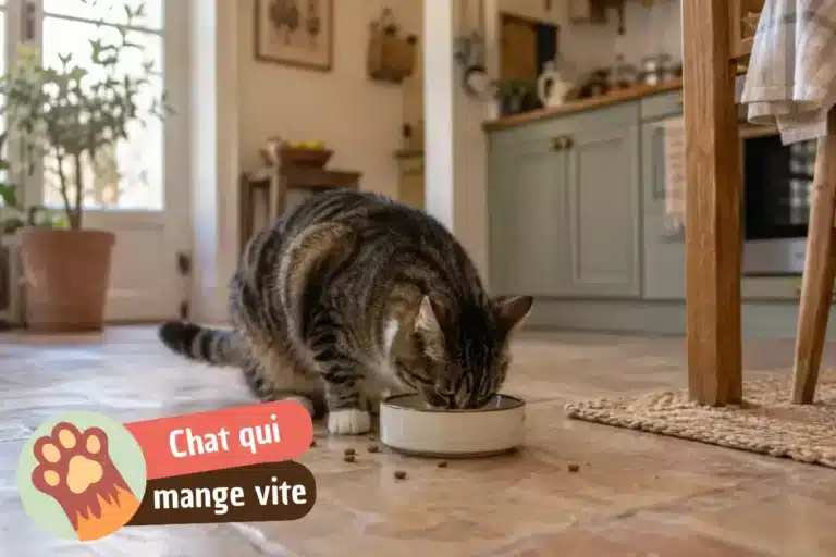 mon chat mange vite